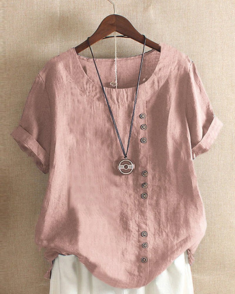 Carla | Korte mouwen blouse - Afbeelding 2