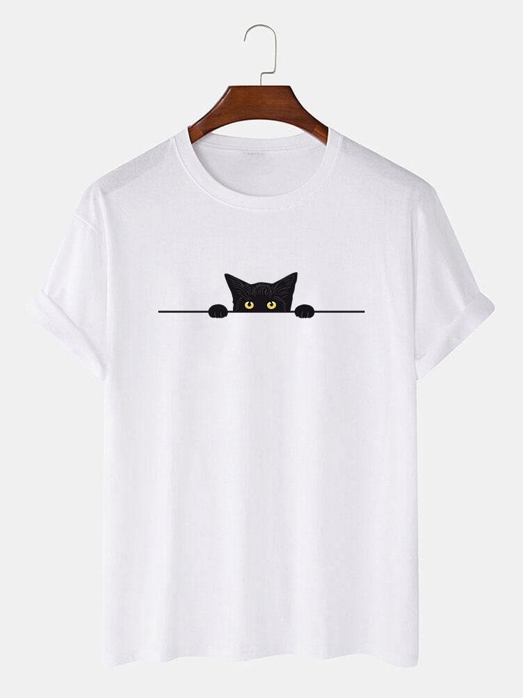 Guus | Black cat print T-shirt